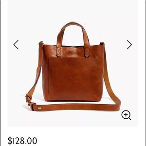Madewell small transport tote in English Saddle